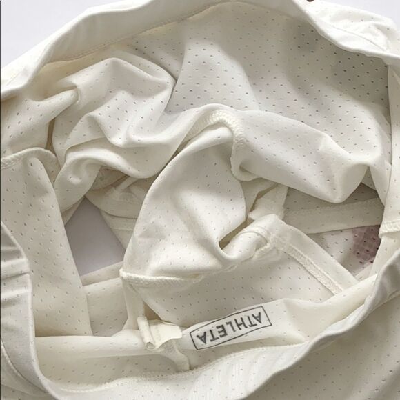 Athleta Cream Floral Athletic Skort Built in Shorts Size Small - Picture 8 of 11